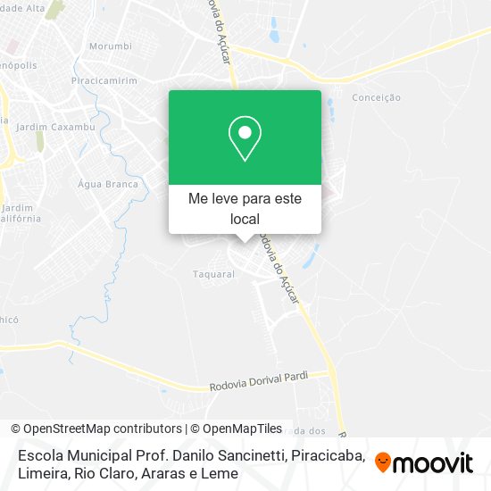 Escola Municipal Prof. Danilo Sancinetti mapa