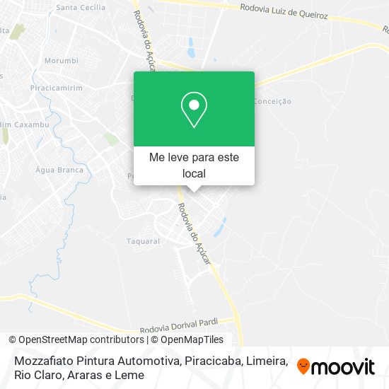 Mozzafiato Pintura Automotiva mapa