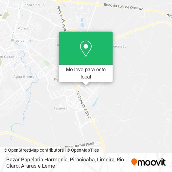 Bazar Papelaria Harmonia mapa