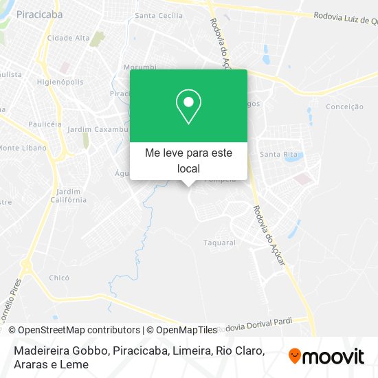 Madeireira Gobbo mapa