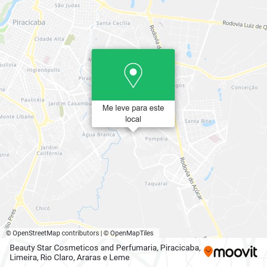 Beauty Star Cosmeticos and Perfumaria mapa
