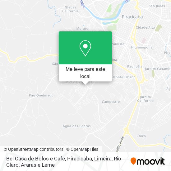 Bel Casa de Bolos e Cafe mapa