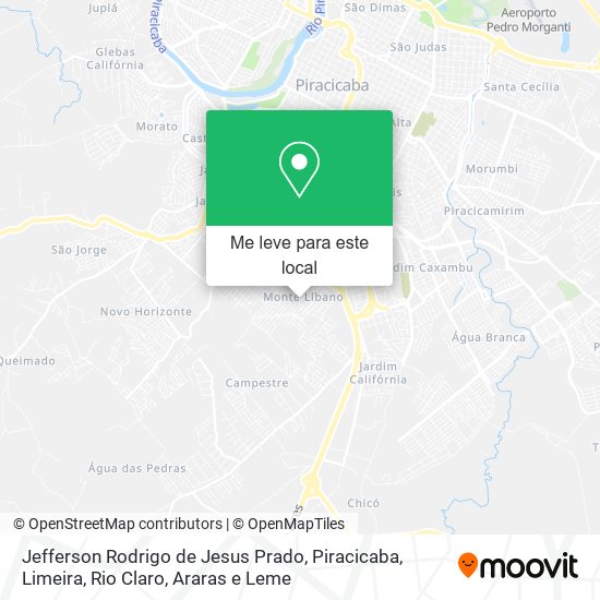 Jefferson Rodrigo de Jesus Prado mapa