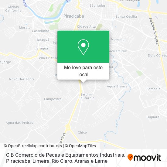 C B Comercio de Pecas e Equipamentos Industriais mapa