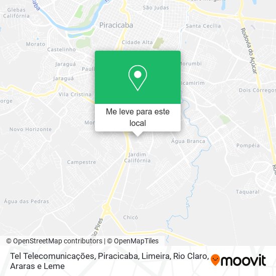 Tel Telecomunicações mapa