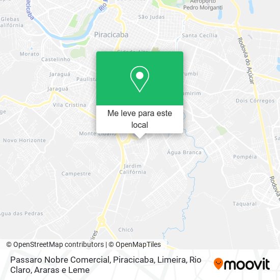 Passaro Nobre Comercial mapa