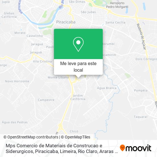 Mps Comercio de Materiais de Construcao e Siderurgicos mapa