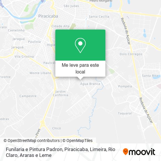 Funilaria e Pintura Padron mapa