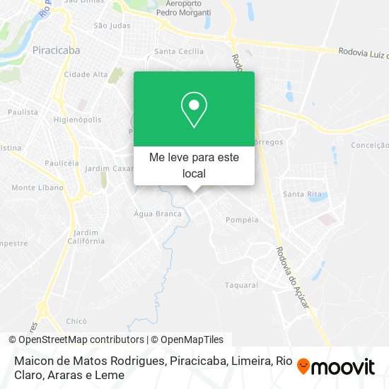 Maicon de Matos Rodrigues mapa