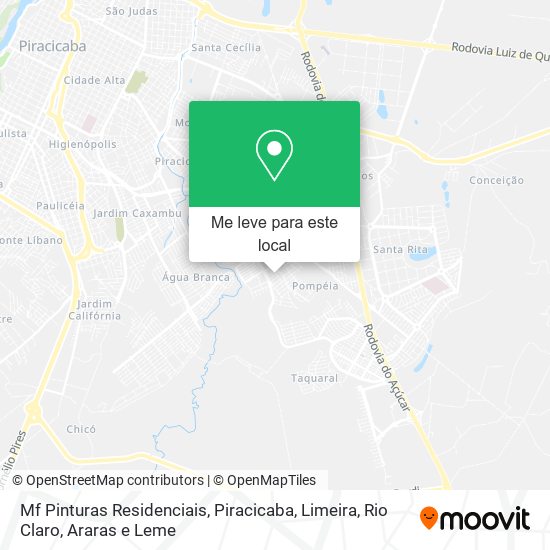 Mf Pinturas Residenciais mapa