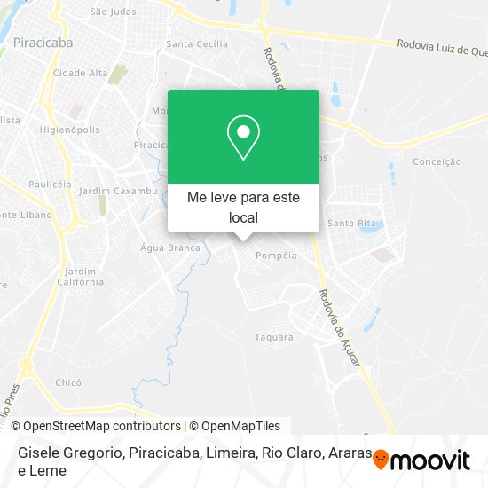 Gisele Gregorio mapa