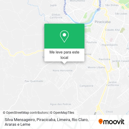 Silva Mensageiro mapa