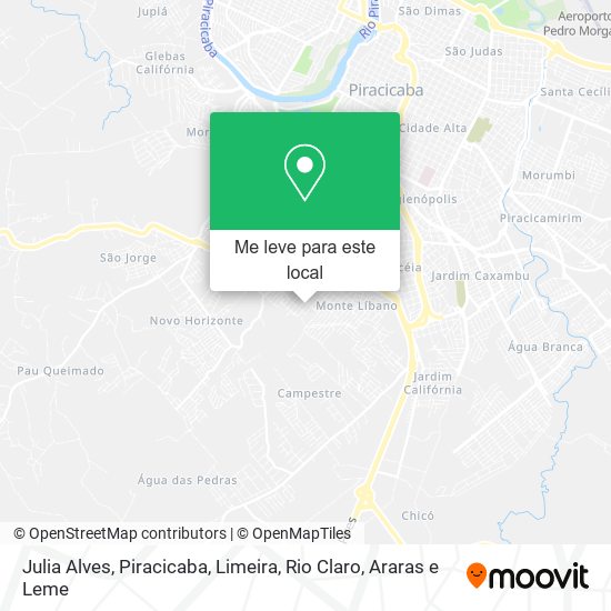 Julia Alves mapa