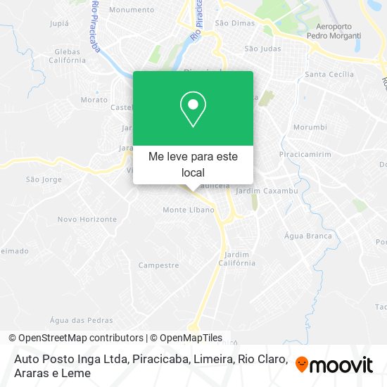 Auto Posto Inga Ltda mapa