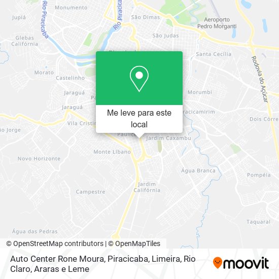 Auto Center Rone Moura mapa