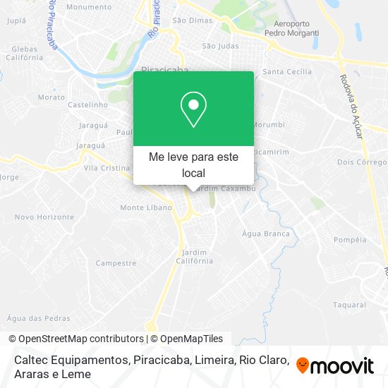 Caltec Equipamentos mapa