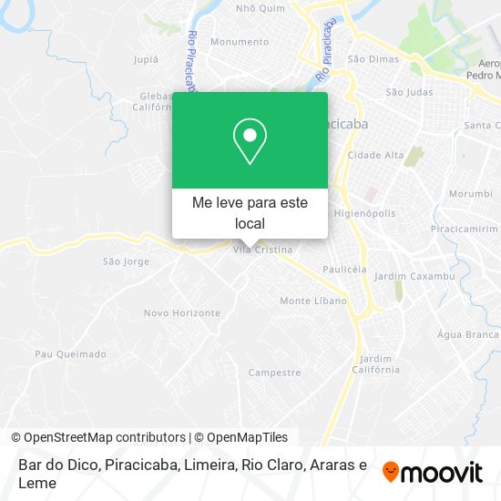 Bar do Dico mapa