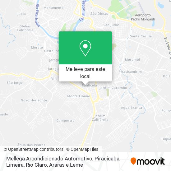 Mellega Arcondicionado Automotivo mapa