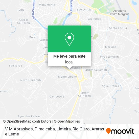 V M Abrasivos mapa