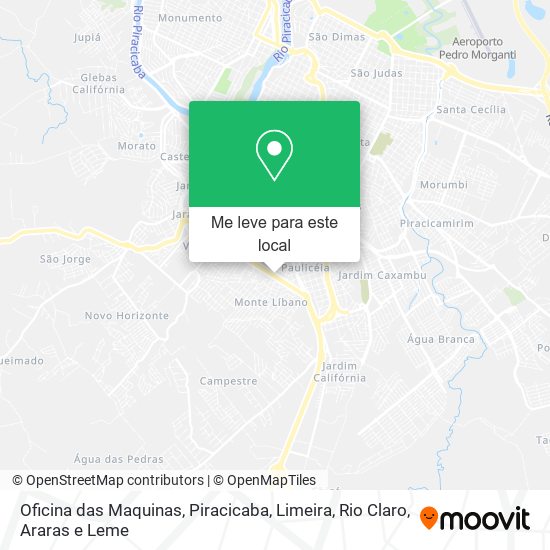 Oficina das Maquinas mapa