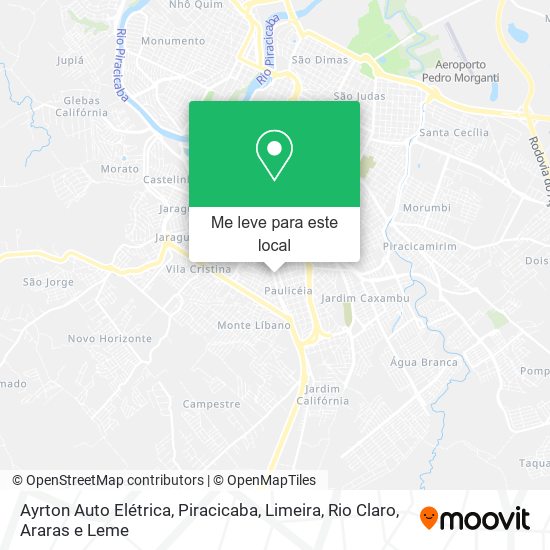 Ayrton Auto Elétrica mapa