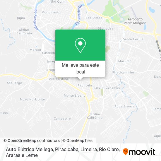 Auto Elétrica Mellega mapa