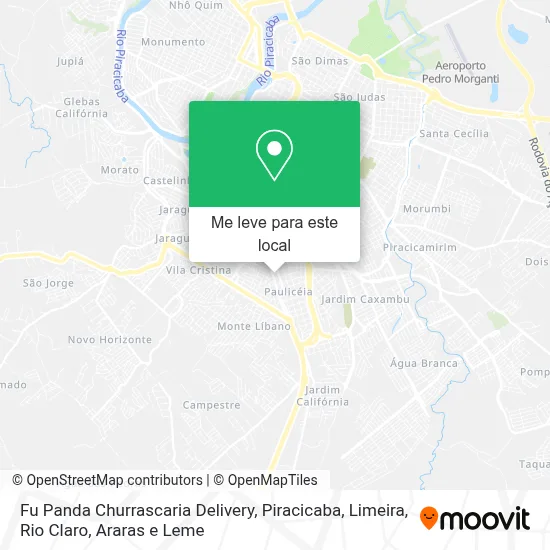 Fu Panda Churrascaria Delivery mapa
