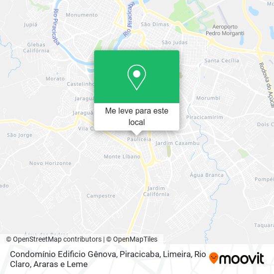 Condomínio Edificio Gênova mapa