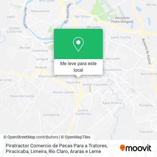 Piratractor Comercio de Pecas Para a Tratores mapa