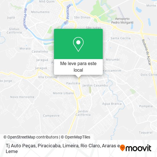 Tj Auto Peças mapa