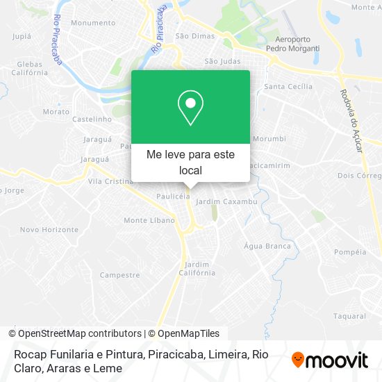 Rocap Funilaria e Pintura mapa