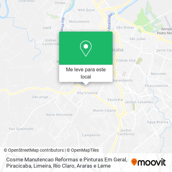 Cosme Manutencao Reformas e Pinturas Em Geral mapa