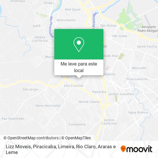 Lizz Moveis mapa