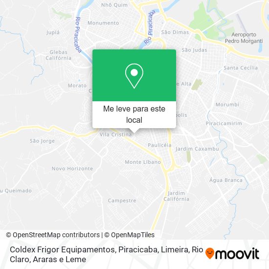 Coldex Frigor Equipamentos mapa