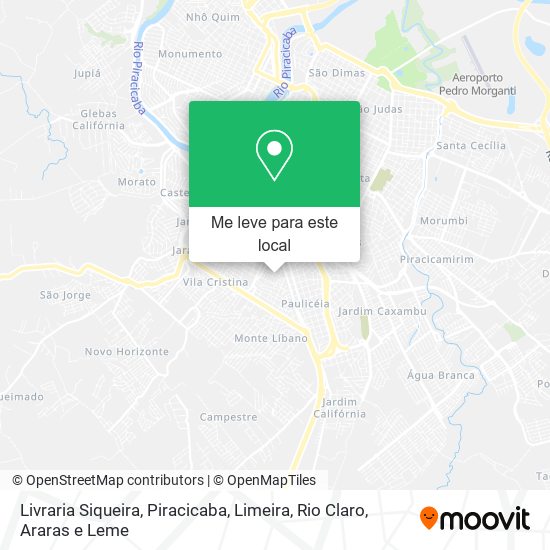 Livraria Siqueira mapa