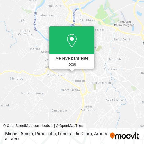 Micheli Araujo mapa