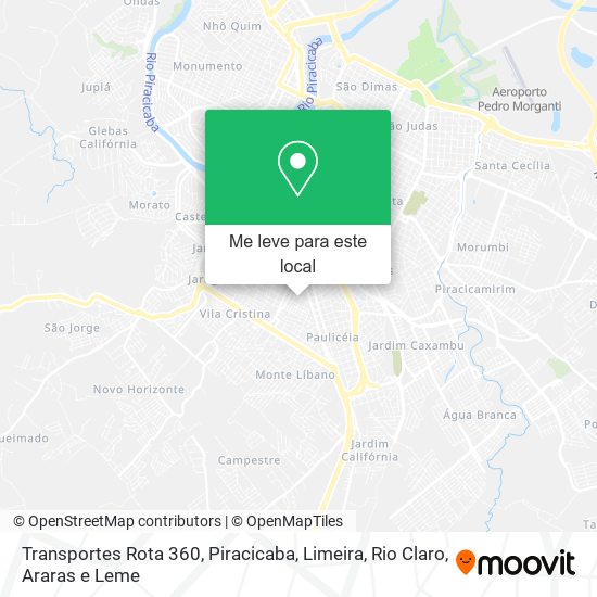 Transportes Rota 360 mapa