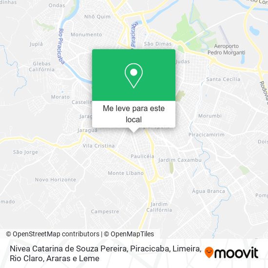 Nivea Catarina de Souza Pereira mapa