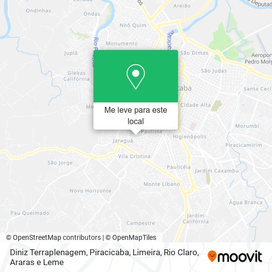 Diniz Terraplenagem mapa