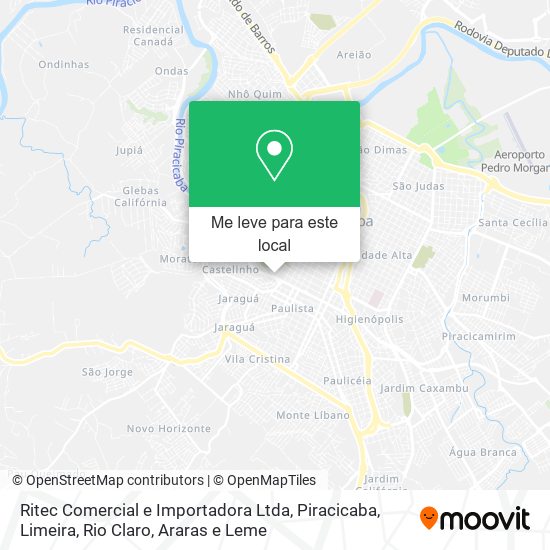Ritec Comercial e Importadora Ltda mapa