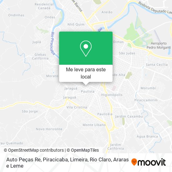 Auto Peças Re mapa