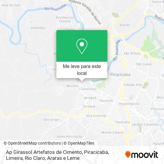Ap Girassol Artefatos de Cimento mapa