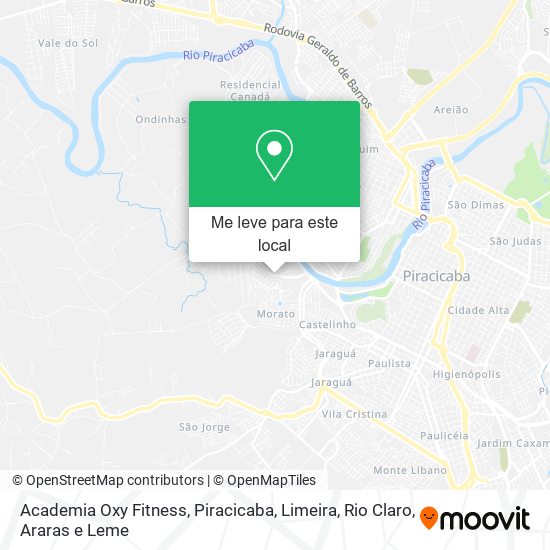 Academia Oxy Fitness mapa