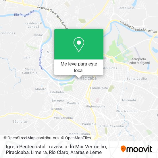 Igreja Pentecostal Travessia do Mar Vermelho mapa