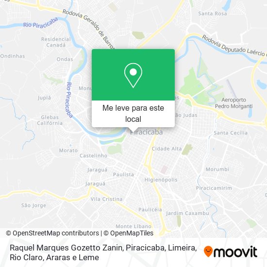 Raquel Marques Gozetto Zanin mapa