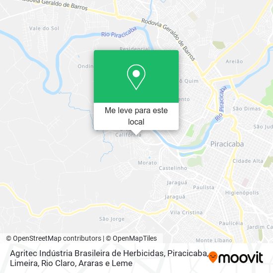 Agritec Indústria Brasileira de Herbicidas mapa