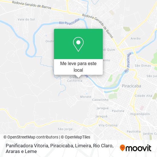 Panificadora Vitoria mapa