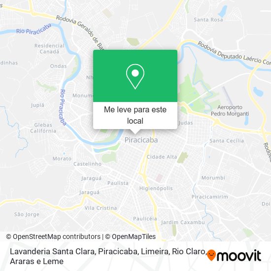 Lavanderia Santa Clara mapa