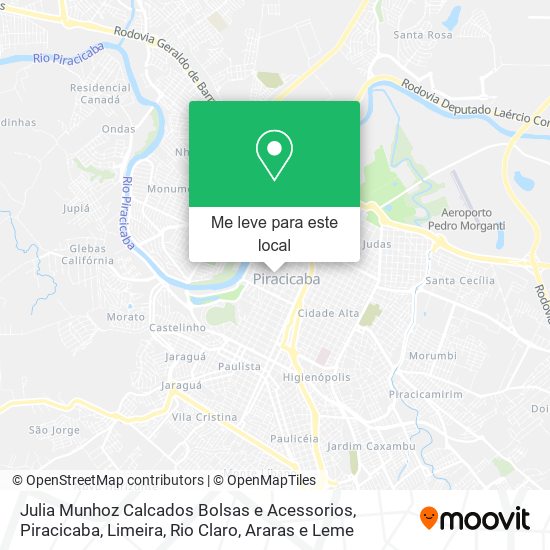 Julia Munhoz Calcados Bolsas e Acessorios mapa
