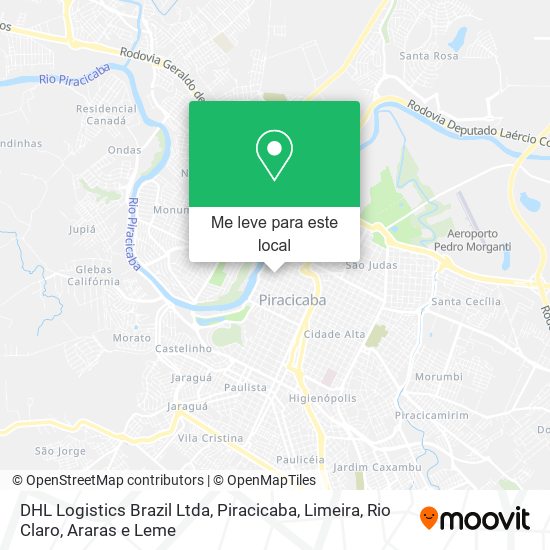DHL Logistics Brazil Ltda mapa